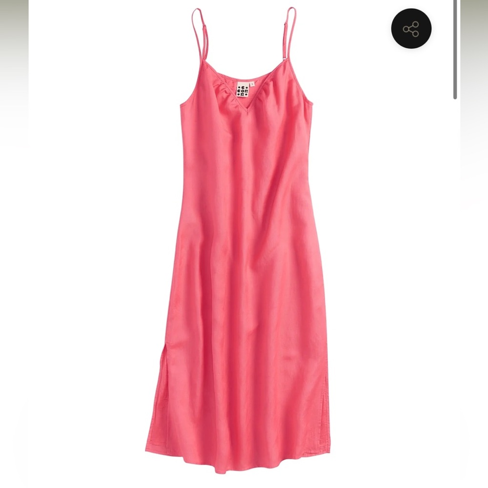 COREY LYNN CALTER‎ CorCor THE BIG SUR SLIP DRESS Pink Slip Dress